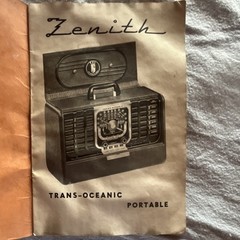 Zenith Trans-Oceanic Portable Multi-band Radio G500 5G40 Treble/Voice/Alto/Bass