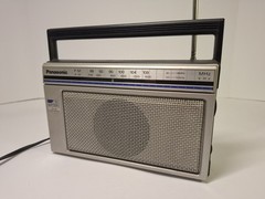 Vintage Panasonic FM/AM 2-Band Portable Radio AC/Battery Tested Works