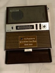 Vintage 1970 Eight Transistor Radio Desk Diplomat by Peerless- Repair/As-Is