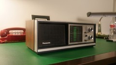 REAL 1972 Panasonic RE-7273 FM AM 3-Band Table Radio Working RETRO VINTAGE WOOD
