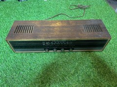 Vintage Strauss LT-170 AM/FM Stereo Radio Dual Speaker Woodgrain