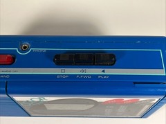 Vintage 1980s Soundesign Color Tunes Radio Cassette Player 4603VBL Blue Boom Box