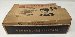 Vintage Original Box with General Electric 7 Transistor Pocket Radio w/ Earphone