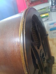 General Electric GE Reproduction Model No 7-4100JA Cathedral AM/FM Radio Wood
