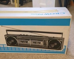 VTG Crown Japan Stereo Radio Recorder Magnetophone Stereo Radio P-600 Boombox