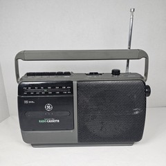 Vintage GE Radio Cassette Recorder 3-52654A AM/FM Boombox – Tested Working