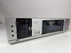 JVC KD-V44J Cassette Deck Silver Vintage W/Box & Manual, Clean! Working!