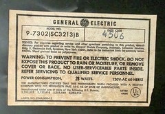 General Electric SC3213B Stereo Music System 8 Track Turntable Record Player