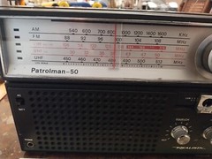 Vintage Portable Radio Realisric Patrolman-50 Raidoshack Chrome Tested See Video