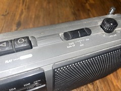 VTG GE 3-5264A AM/FM Radio Cassette Recorder Portable Boombox Tested Working