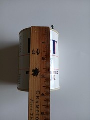 Vintage PET Evaporated Milk Novelty AM FM Radio Can Hong Kong 1970s Retro Decor