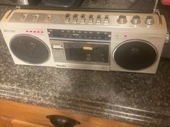 Randix SCR-710 Vintage Stereo Cassette Recorder Portable Radio Working