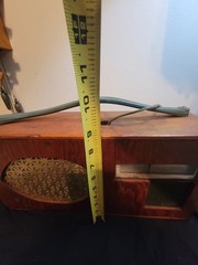 Vintage Wood Case Hand Built Unbranded Table Top Am/Fm Radio Tested Works