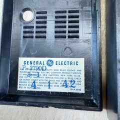 Vintage General Electric P-2790D AM Pocket Radio Solid State Black Hong Kong
