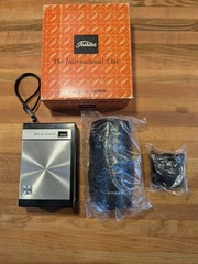 Vintage Toshiba RP-71 Transistor Radio Boxed Set JAPAN NOS Case Earbuds Working