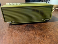 Vintage Panasonic RC-1122 Radio Alarm Clock AM Flip MCM 1970s Avocado Green