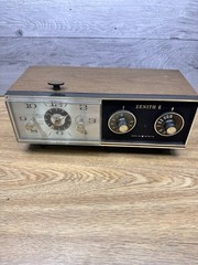 Vintage Zenith Solid State B-266W AM Alarm Clock Radio Works Perfect!