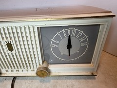 Vintage PINK Zenith C519L AM Clock Radio “Owl Eyes” WORKING!!!