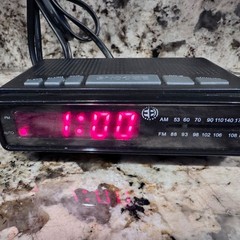 Electro Brand 4610 Black Digital Alarm Clock Radio AM/FM Snooze Tested