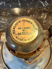 Vintage Powerhorn Realistic 40-1238C 11 1/2&Prime; 8ohm 25 Watt