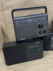 Vintage AM/FM Radio Cassette Alarm Clock Lot Sony Coby Proton Radio Shack Tandy