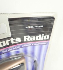 Lenoxx Sound Vintage AM/FM Sports Radio Model PR-35M NOS Speaker & Headphones