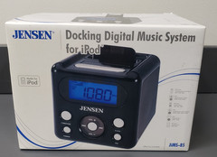 Jensen iPod Docking Digital music system Alarm Clock JiMS-85 New Vintage