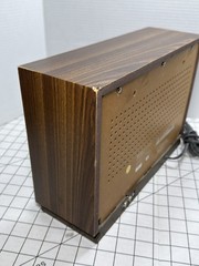 Vintage SONY AM/FM Desktop Radio ICF-9740W Wood Grain Tested Working