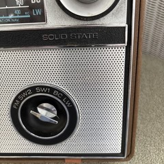 Vtg General Electric World Monitor P-990A 17 Transistor 5 Band Radio Tested