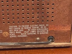 Sony TFM-9440W Vintage AM FM Radio Wood Grain Analog Tested Working