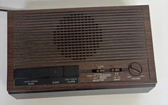 Panasonic RC-6060 Digital Clock Radio AM FM Woodgrain Vintage Alarm Tested Works