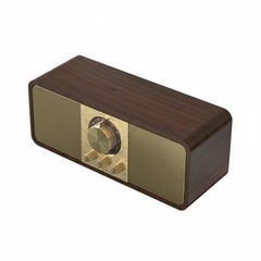 Wood Grain Radio Speaker Battery-Powered Battery Vintage Speaker Portable
