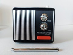 Vintage Randix Weathercaster WB 34 Radio with Box, Battery Powered, Functions!