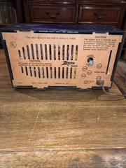 Vintage Zenith Clock Radio Model Z 2-2033 Turns On, No Stations. Read Descript