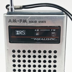 Realistic AM-FM Transistor Radio 1970s SolidState Vintage Rare HTF Tested Works