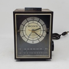 Rare Vintage SONY TFM-C390W DIAL ILLUMINATED Alarm Clock Radio parts or repair