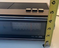Vintage Soundesign 3464 Flip Clock Radio AM/FM Alarm Woodgrain Mid Century WORKS