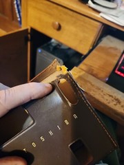 VINTAGE TOSHIBA TRANSISTOR RADIO LEATHER CASE Brown Japan