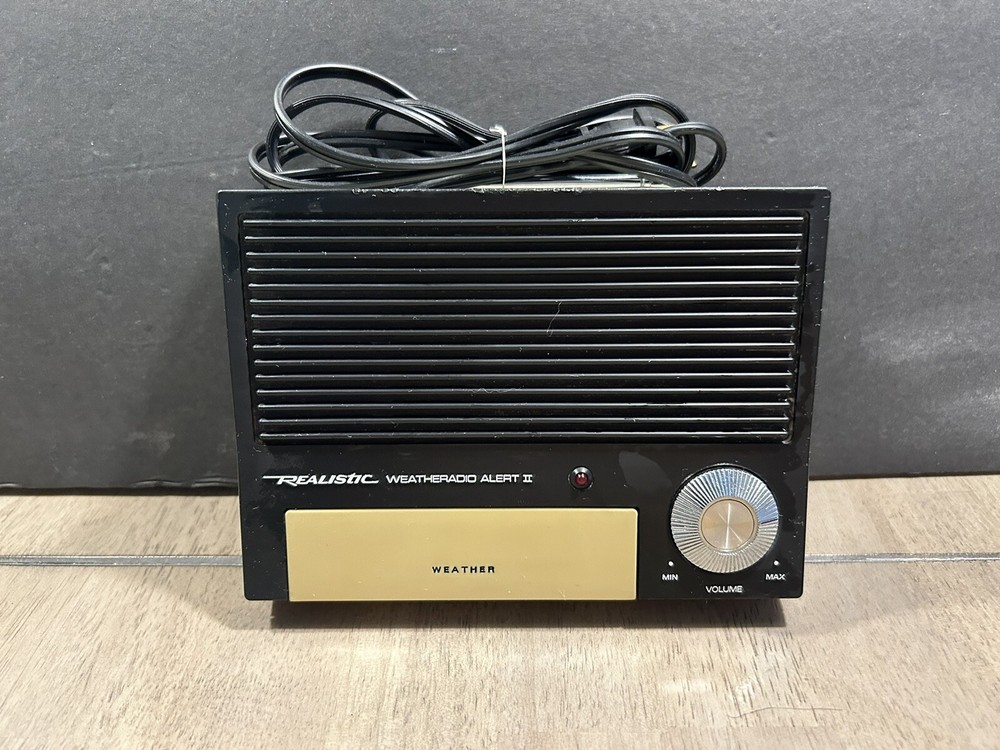 Vintage Realistic Weather Radio Alert 12-155 Clean Works Taiwan Vintage