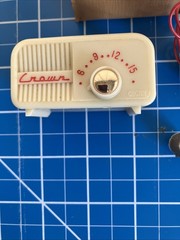 Vintage Crown Radio Made In Japan UNTESTED With Pouch As Is