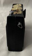 Vintage Sears AM FM Radio Black 2263 With Antennae Untested Parts Only Hong Kong