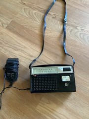 VTG Panasonic Radio(Matsushita) with adapter, strap, case. plz read