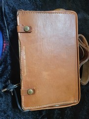Silvertone 700 Vintage Portable Radio with Leather Case & Carry Handle