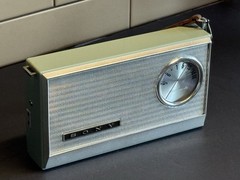 SONY TR-6081 Vintage Transistor Six Radio Light Blue Original Leather Case WORKS