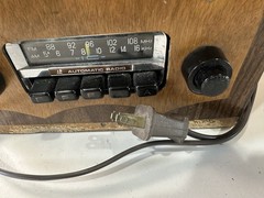 Vintage 1960s Automatic Radio AR IC AM FM Custom Wood Cabinet Works