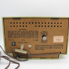 Zenith C462F Alarm Clock Radio AM/FM Green Vintage Solid Tested Works