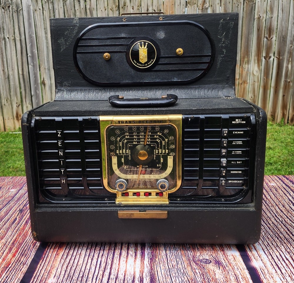 ZENITH TRANS-OCEANIC Shortwave Ham Radio Broadcast Receiver NOT WORKING AS-IS