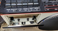 Partial Working Radio GE General Electric AM/FM Cassette Player Recorder 3-5244B
