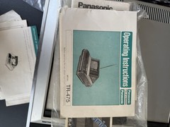 Vintage Panasonic TR-475 Pop up Screen TV With AM/FM Radio – Working w/Manual
