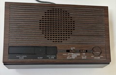 Panasonic RC-6060 Digital Clock Radio AM FM Woodgrain Vintage Alarm Tested Works